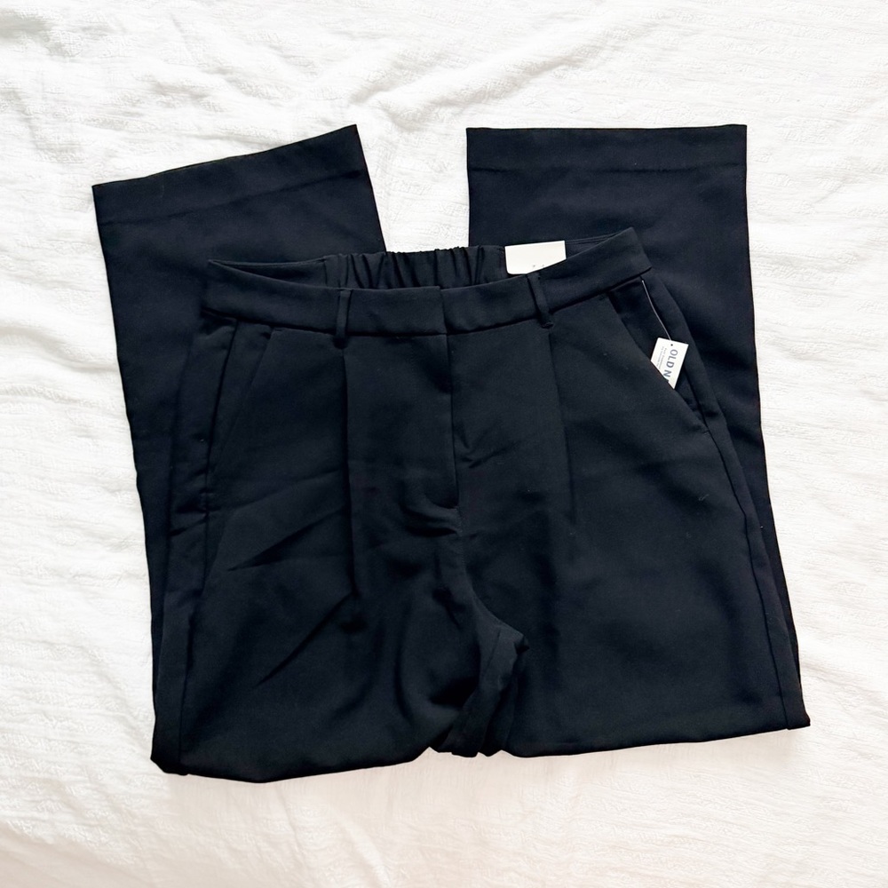 Old Navy Taylor Wide Leg Black Trousers